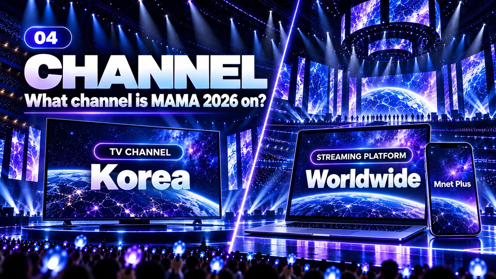 What channel is MAMA 2026 on? TV channel in Korea (Mnet) versus the worldwide streaming platform (Mnet Plus).