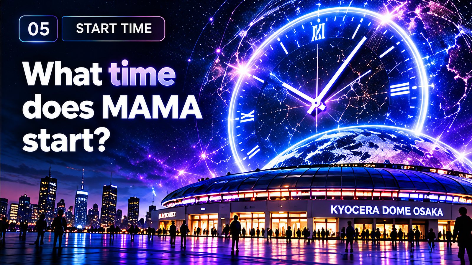 What time does MAMA start? The ceremony happens at one moment worldwide — only your local clock changes.